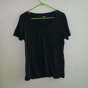 Causal black short sleeve